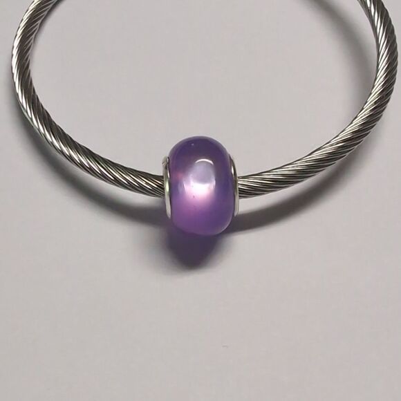 Purple‎ Charm for Pandora Style Bracelet - Picture 1 of 5